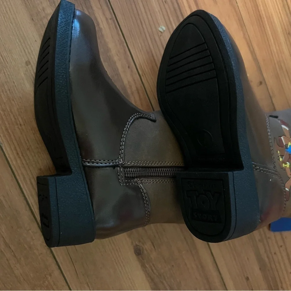 RARE Josmo Disney Pixar Toy Story Woody & Bullseye Sturdy Brown Cowboy Boots NEW